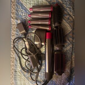 Dyson Multi-Styler Hair Tool in Pink and Silver